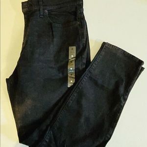 Lucky Brand black jeans with rips in the knees